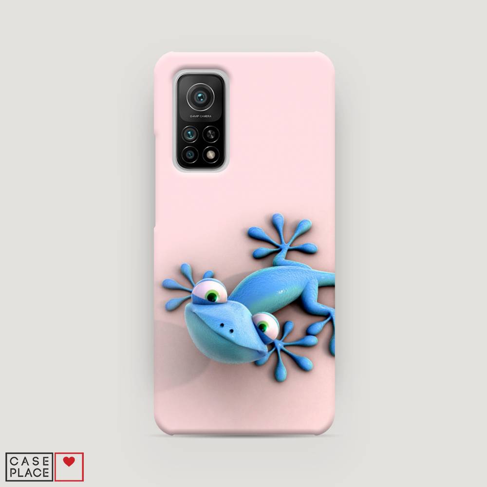 

Пластиковый чехол "Голубая ящерка" на Xiaomi Mi 10T, 39320-1