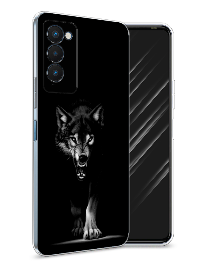 

Чехол Awog на Tecno Camon 18P "Волк выходит из ночи", Разноцветный, 300750-1