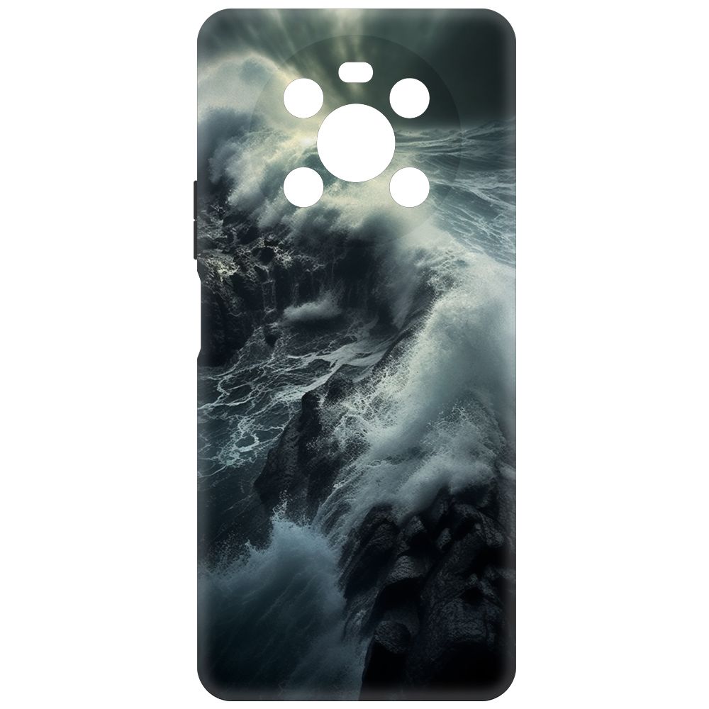

Чехол-накладка Krutoff Soft Case Шторм для Honor X9 черный