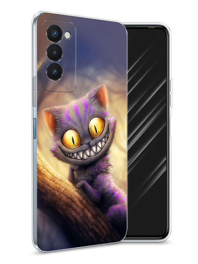 

Чехол Awog на Tecno Camon 18P "Cheshire Cat", Фиолетовый;желтый, 300750-1