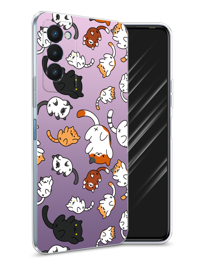 

Чехол Awog на Tecno Camon 18P "Котопад", Разноцветный, 300750-7