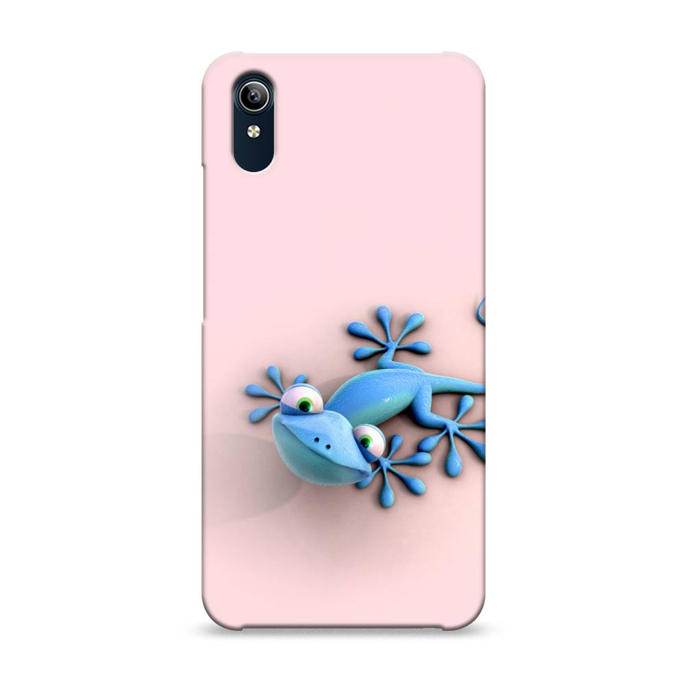 

Пластиковый чехол "Голубая ящерка" на Vivo Y91c, 262820-1