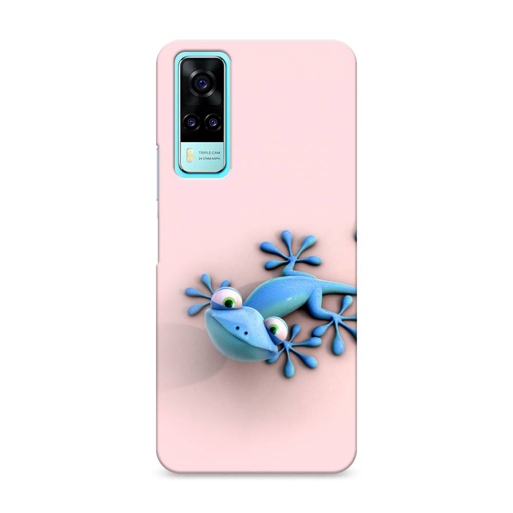 

Пластиковый чехол "Голубая ящерка" на Vivo Y31, 263720-1