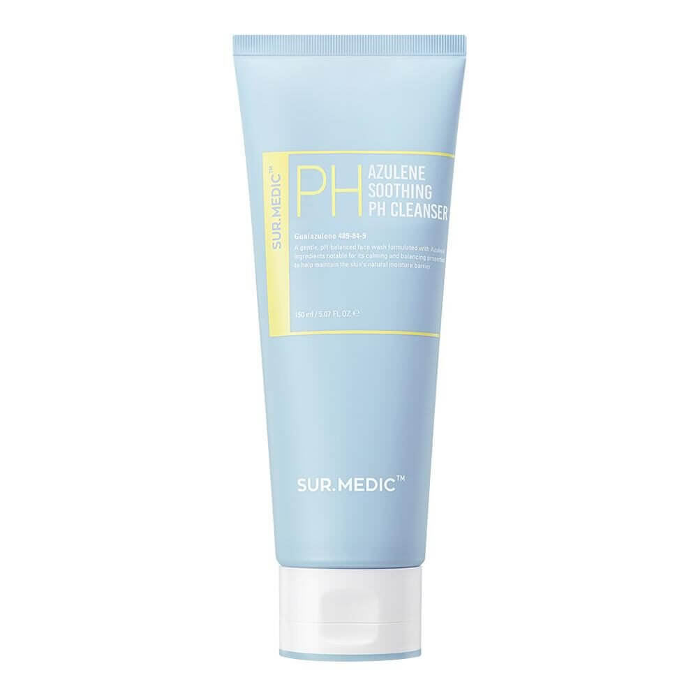 Гель для умывания с азуленом и керамидами Sur.Medic+ Azulene Soothing pH Cleanser 50 мл