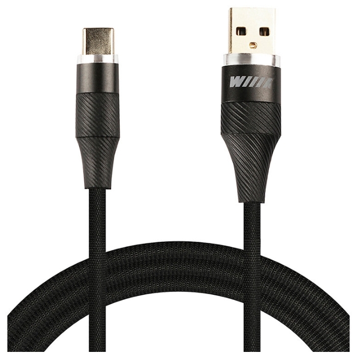 Кабель WIIIX USB - Type-C 1m Black CB820-UTC-10B