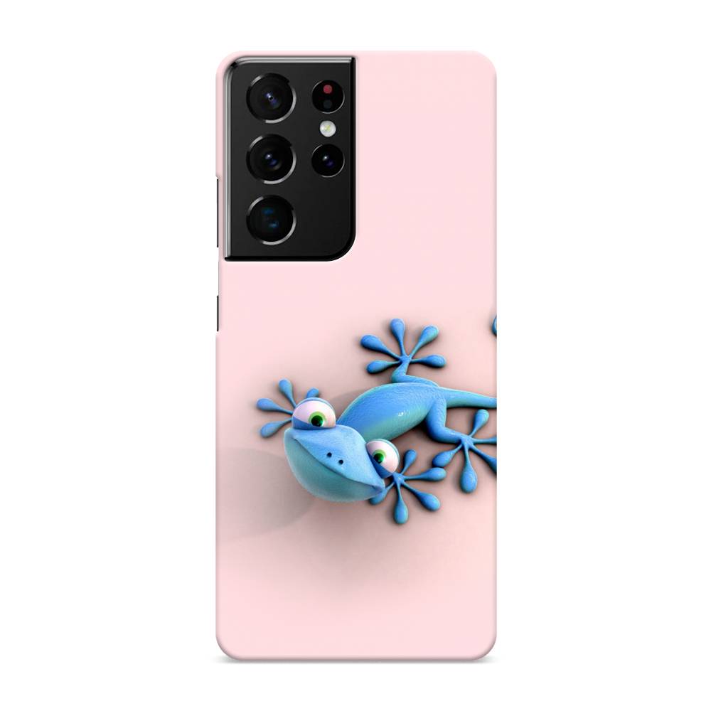 

Пластиковый чехол "Голубая ящерка" на Samsung Galaxy S21 Ultra, 2102220-1