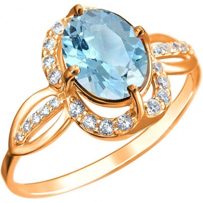 

Кольцо из серебра р. , Эстет 01К3512177РА-2, фианит/топаз, 01К3512177РА-2
