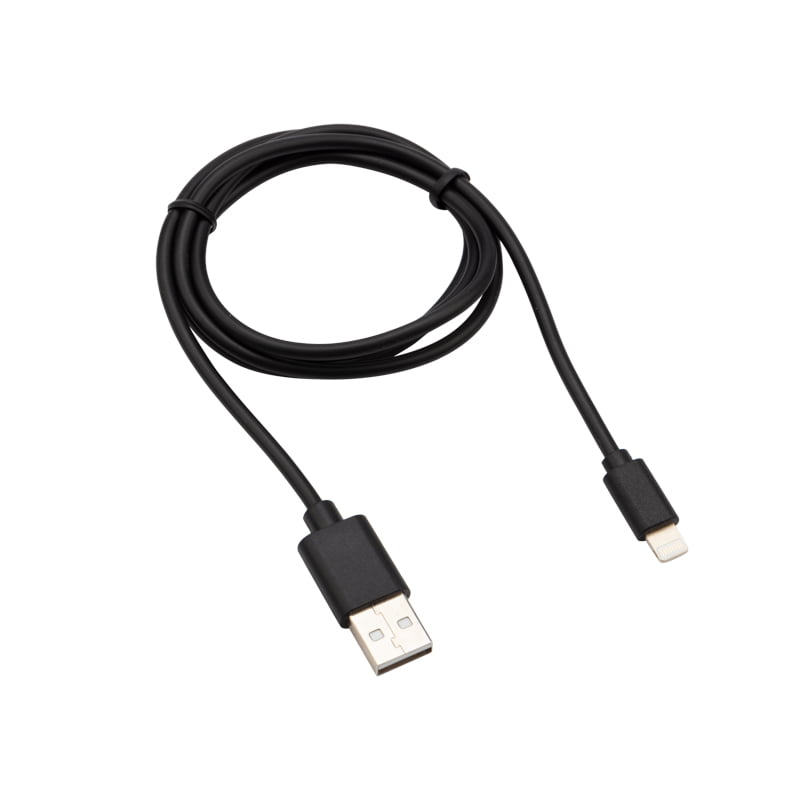 фото Кабель rexant usb - lightning 2а 1m black 18-7050