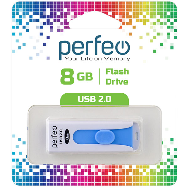 фото Флэш диск perfeo usb 8gb s01 white