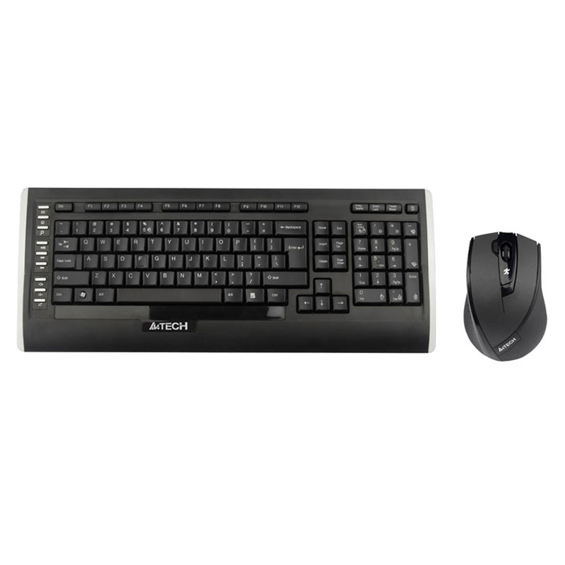 Комплект клавиатура и мышь A4Tech 9300F черный