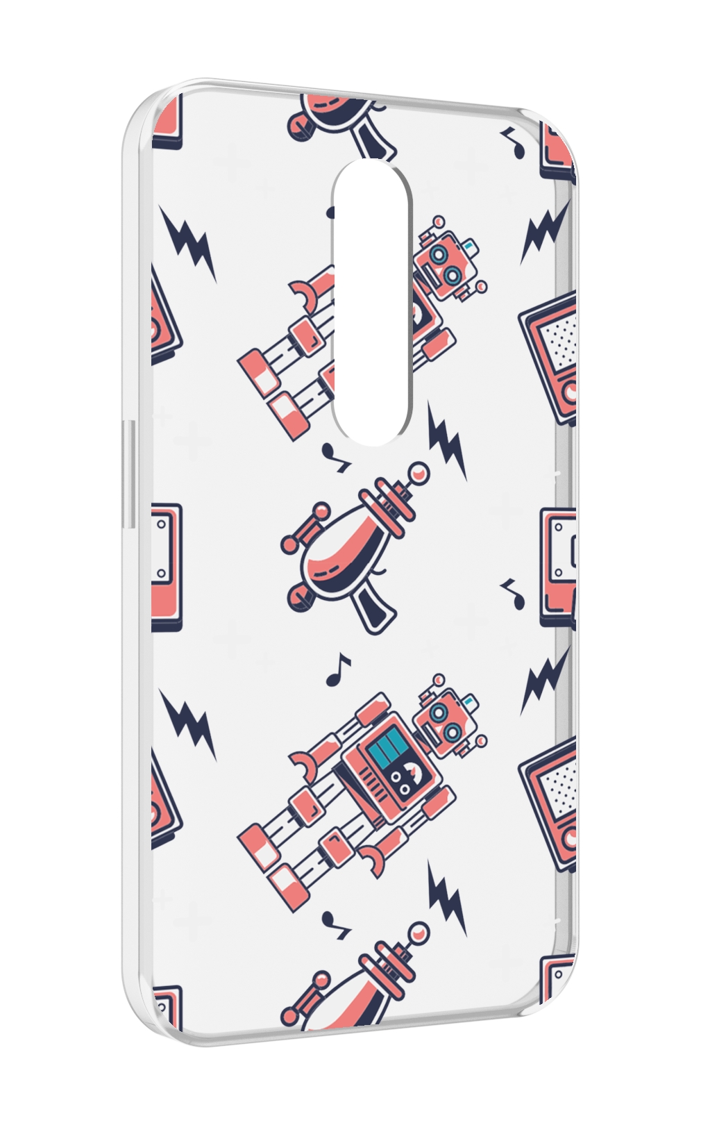 

Чехол MyPads мини-роботы для Motorola Moto X Force (XT1585 / XT1581), Прозрачный, Tocco