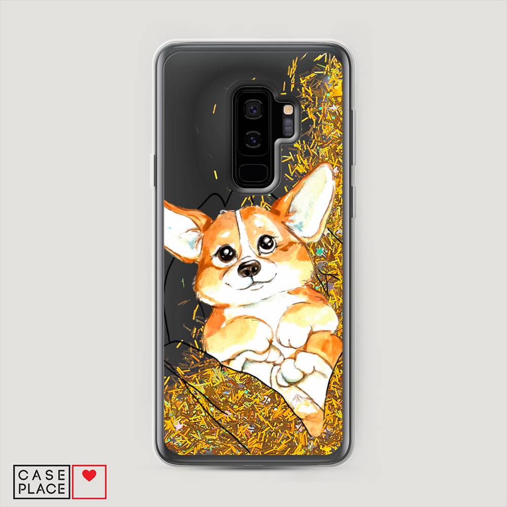 

Чехол Awog на Samsung Galaxy S9 + "Корги в ладошках", Белый;оранжевый;черный, 25890-1