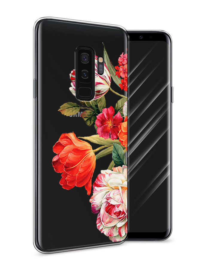 

Чехол Awog на Samsung Galaxy S9 + "Весенний букет", Красный;розовый;зеленый, 25850-8