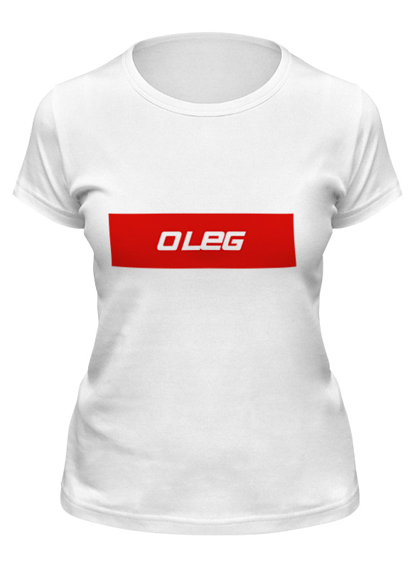 

Футболка женская Printio имя oleg белая 2XL, Белый, имя oleg