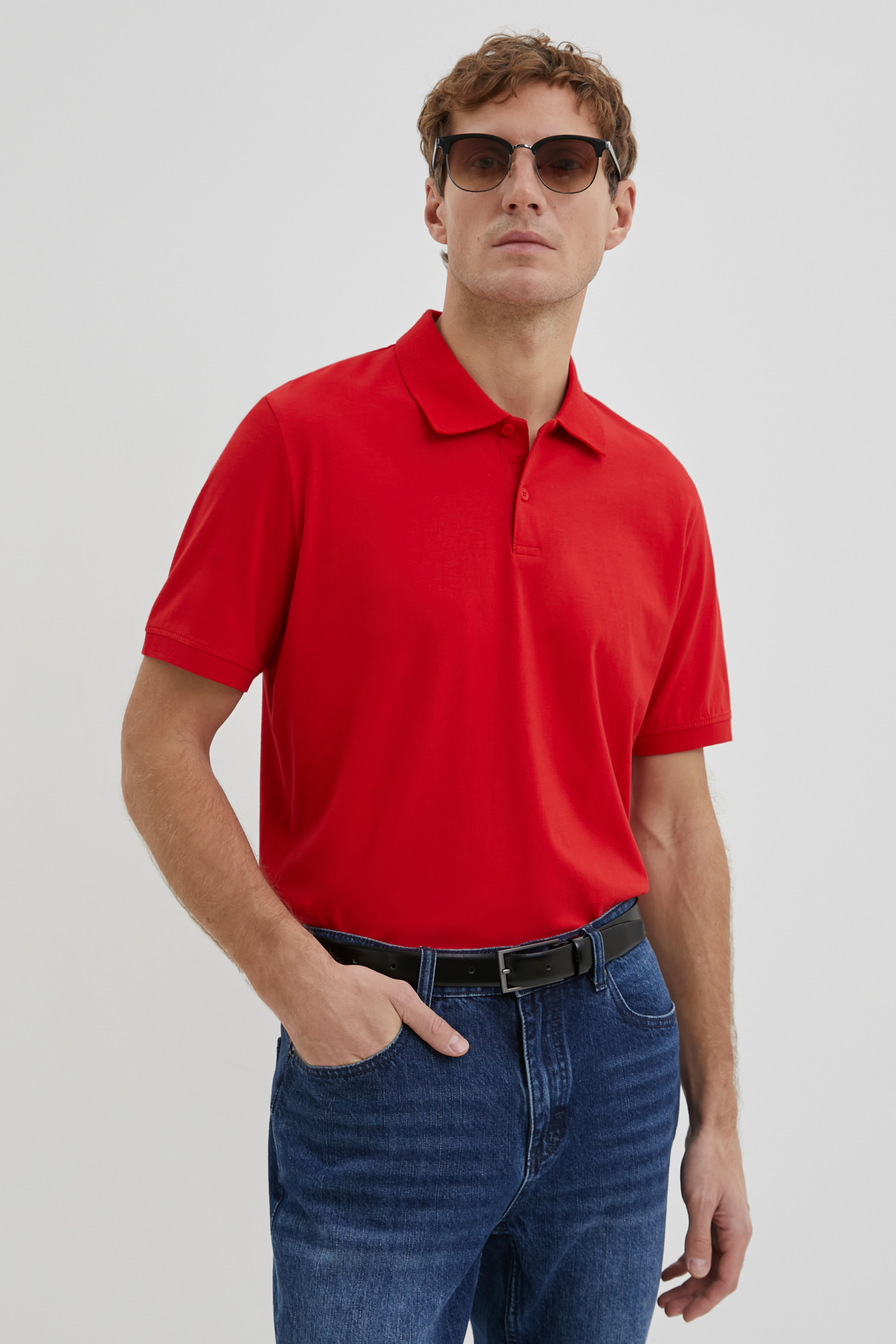 

Футболка мужская Finn Flare BAS-200102 красная M, Красный, BAS-200102