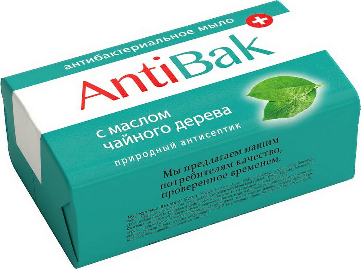 

МЫЛО ТУАЛ.АНТИБАК.ЧАЙН.ДЕРЕВО/БРУСН.ЛИСТЫ 100Г