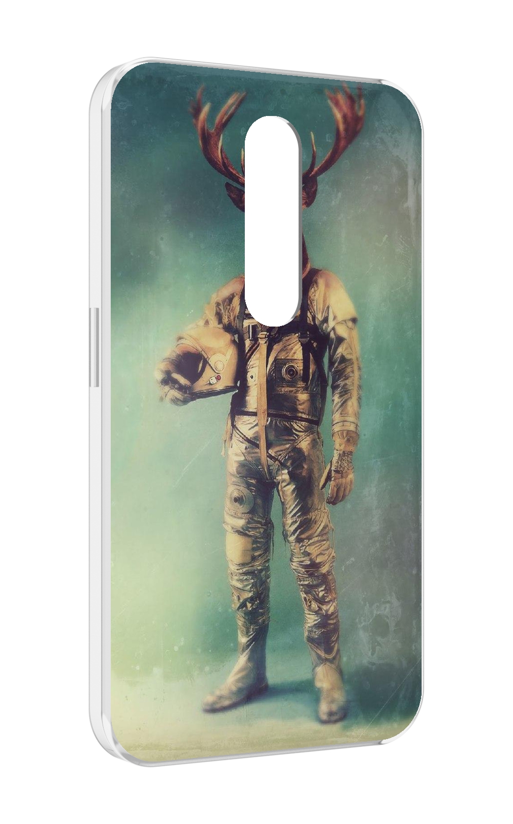 

Чехол MyPads лось космонавт для Motorola Moto X Force (XT1585 / XT1581), Прозрачный, Tocco