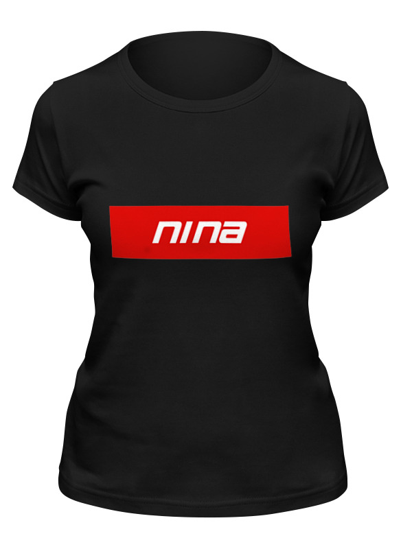 

Футболка женская Printio Имя nina серая 2XL, Серый, Имя nina