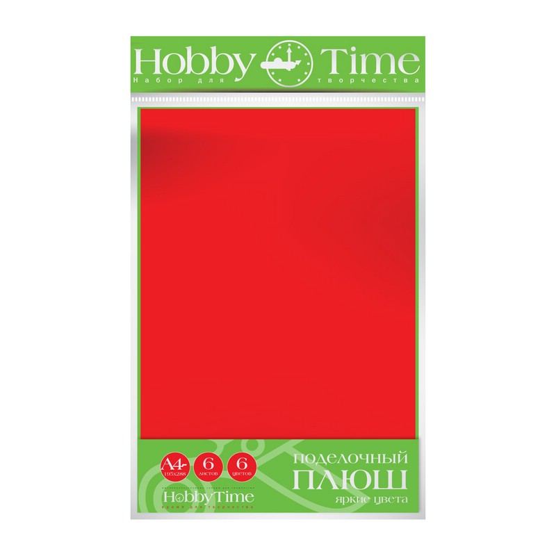 

Фоамиран Hobby Time-плюш "ЯРКИЕ ЦВЕТА" А4, 5 Л./5 ЦВ., 11-405-216