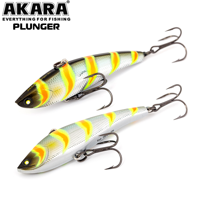 

Воблер Akara раттлин Plunger 80 мм 16 гр 4/7 oz 3,1 in A106, Разноцветный, Plunger