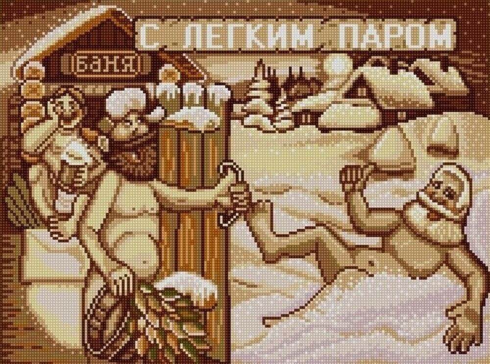 фото Рисунок на ткани «с легким паром» конёк