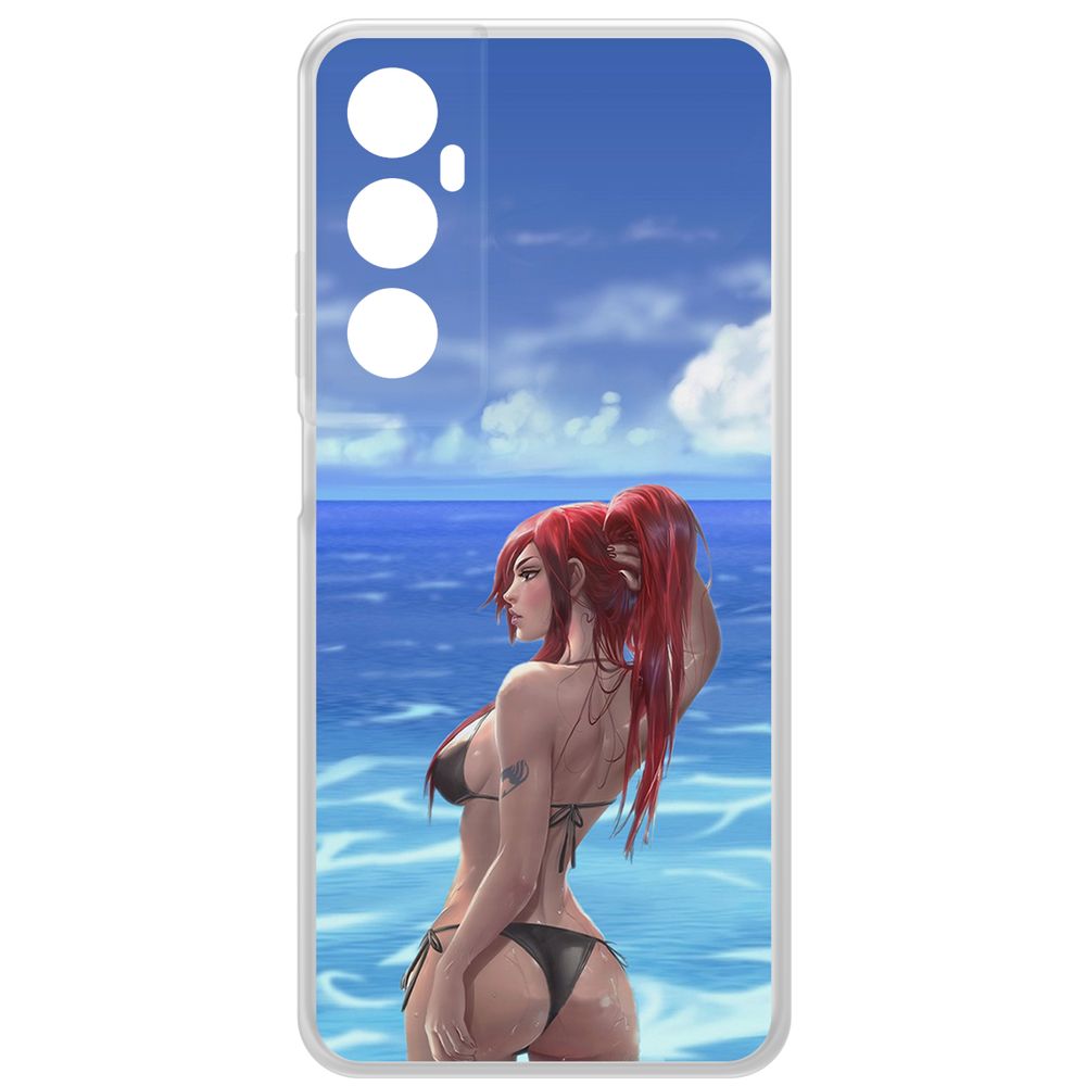 

Чехол-накладка Krutoff Clear Case Купальник женский для Realme C65, Прозрачный