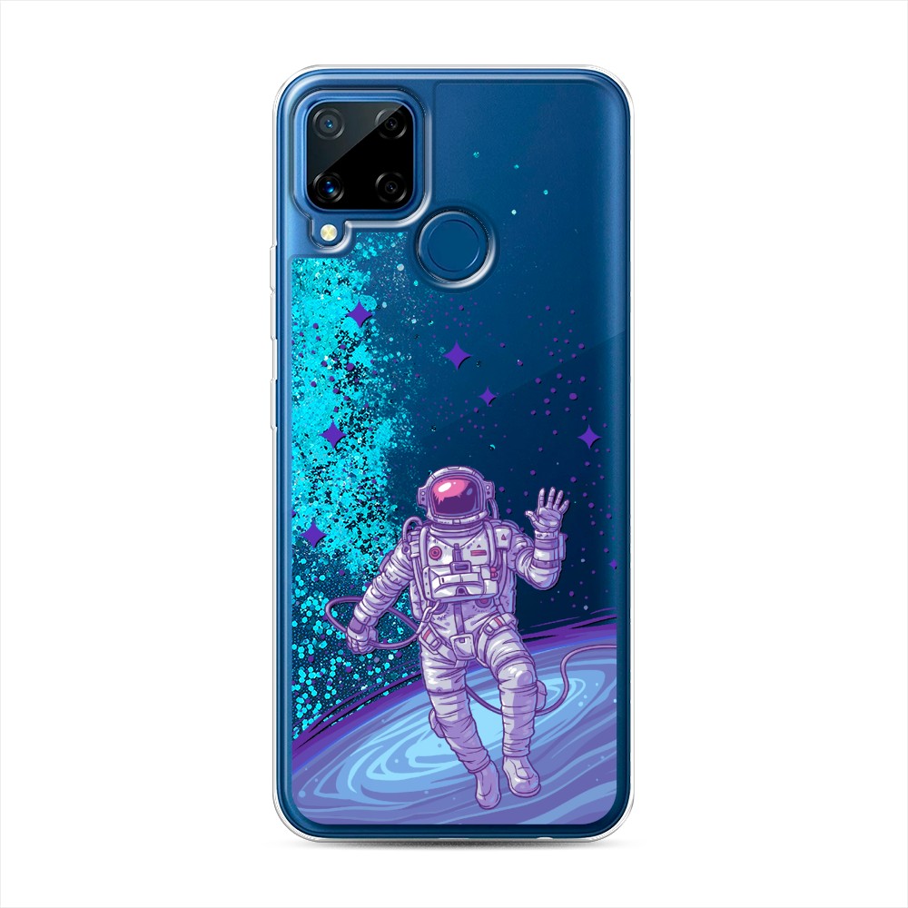 

Чехол Awog на Realme C15 "Космонавт в открытом космосе", Разноцветный, 255093-1