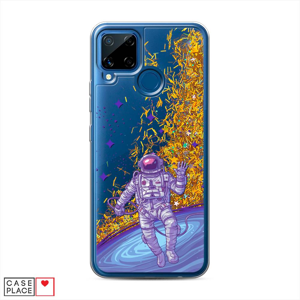 

Чехол Awog на Realme C15 "Космонавт в открытом космосе", Разноцветный, 255090-1