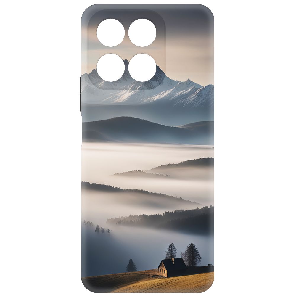 

Чехол-накладка Krutoff Soft Case Туман для Honor X8a черный