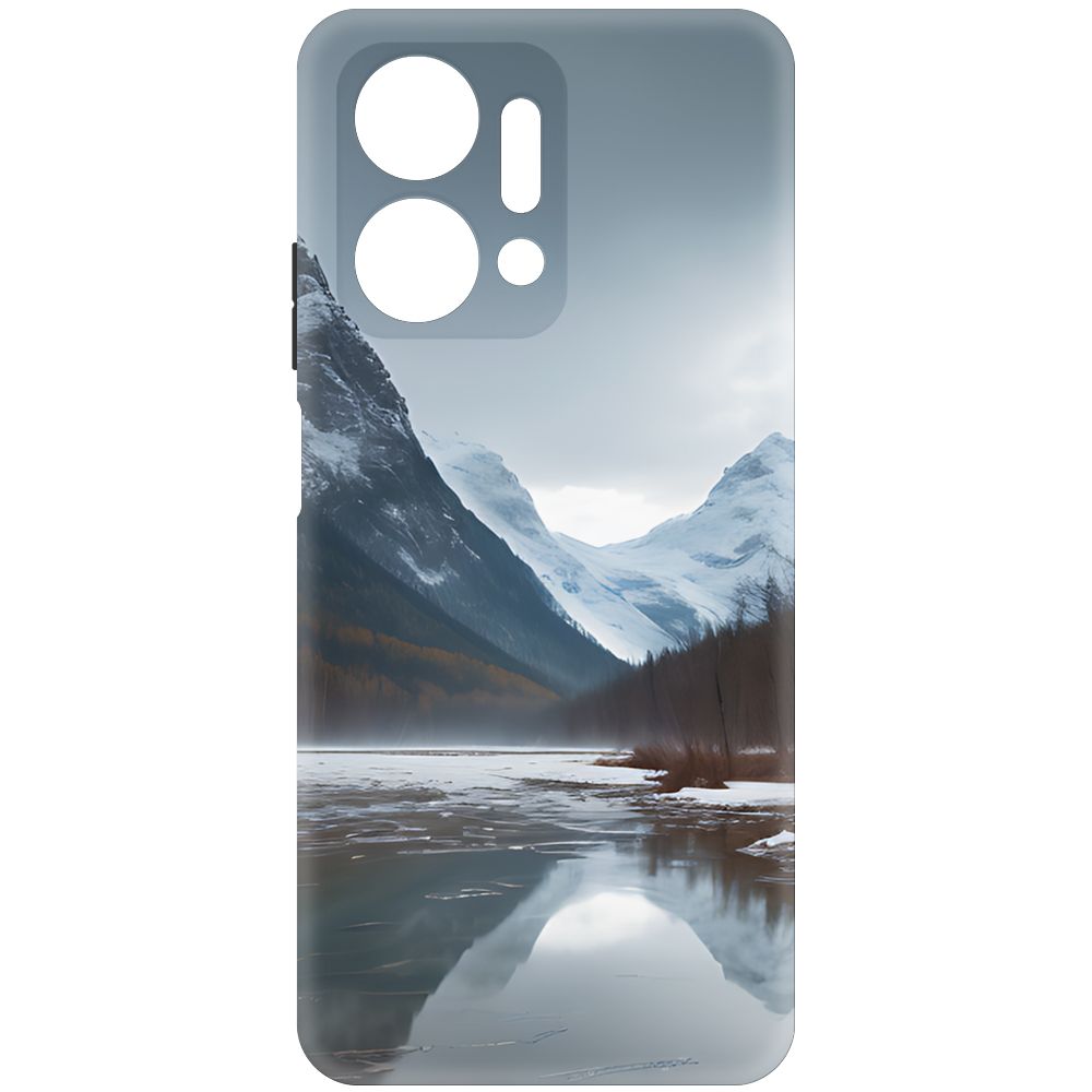 

Чехол-накладка Krutoff Soft Case Весенняя оттепель для Honor X7a черный