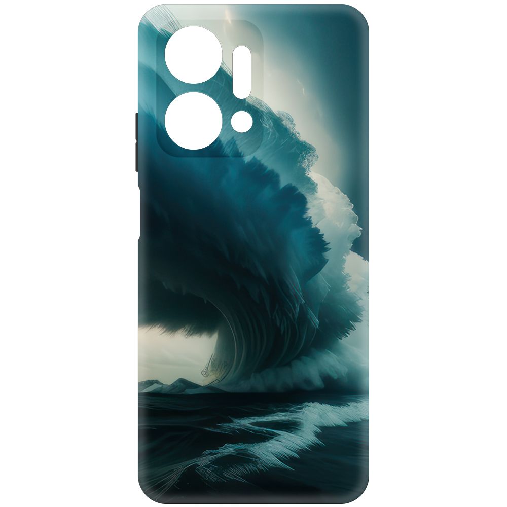 

Чехол-накладка Krutoff Soft Case Торнадо для Honor X7a черный