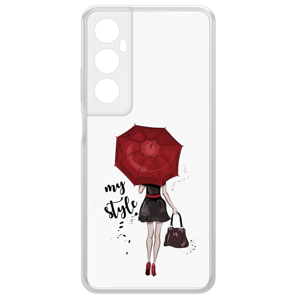 

Чехол-накладка Krutoff Clear Case Мой стиль для Realme C65, Прозрачный
