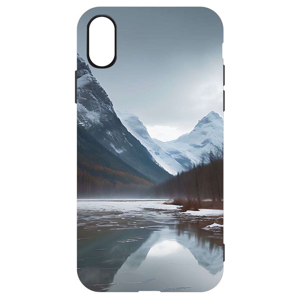 

Чехол-накладка Krutoff Soft Case Весенняя оттепель для iPhone XR черный