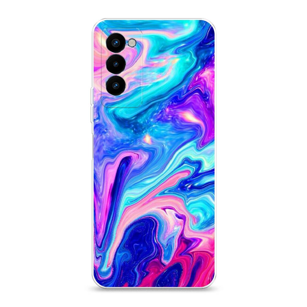 фото Чехол awog "потеки краски" для tecno camon 18p
