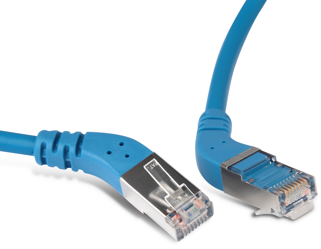фото Кабель для компьютера hyperline pc-apm-stp-rj45/r45-rj45/r45-c5e-2m-lszh-bl