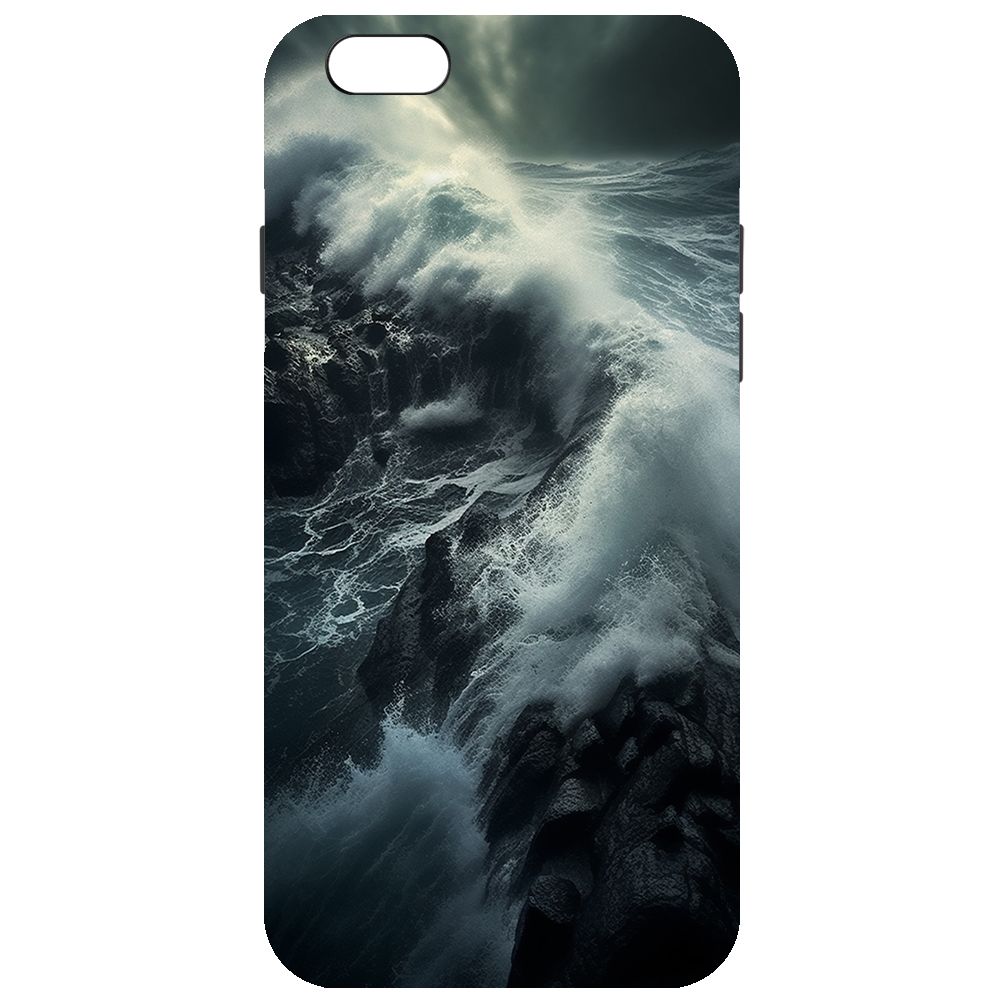 

Чехол-накладка Krutoff Soft Case Шторм для iPhone 6 Plus/6s Plus черный