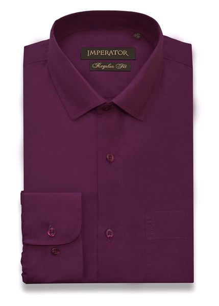 

Рубашка мужская Imperator Andorra-П бордовая 37/176-182, Бордовый, Andorra-П