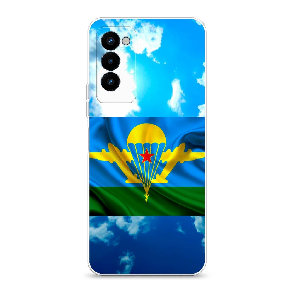 

Чехол Awog на Tecno Camon 18P "ВДВ флаг в небесах", Разноцветный, 300750-5