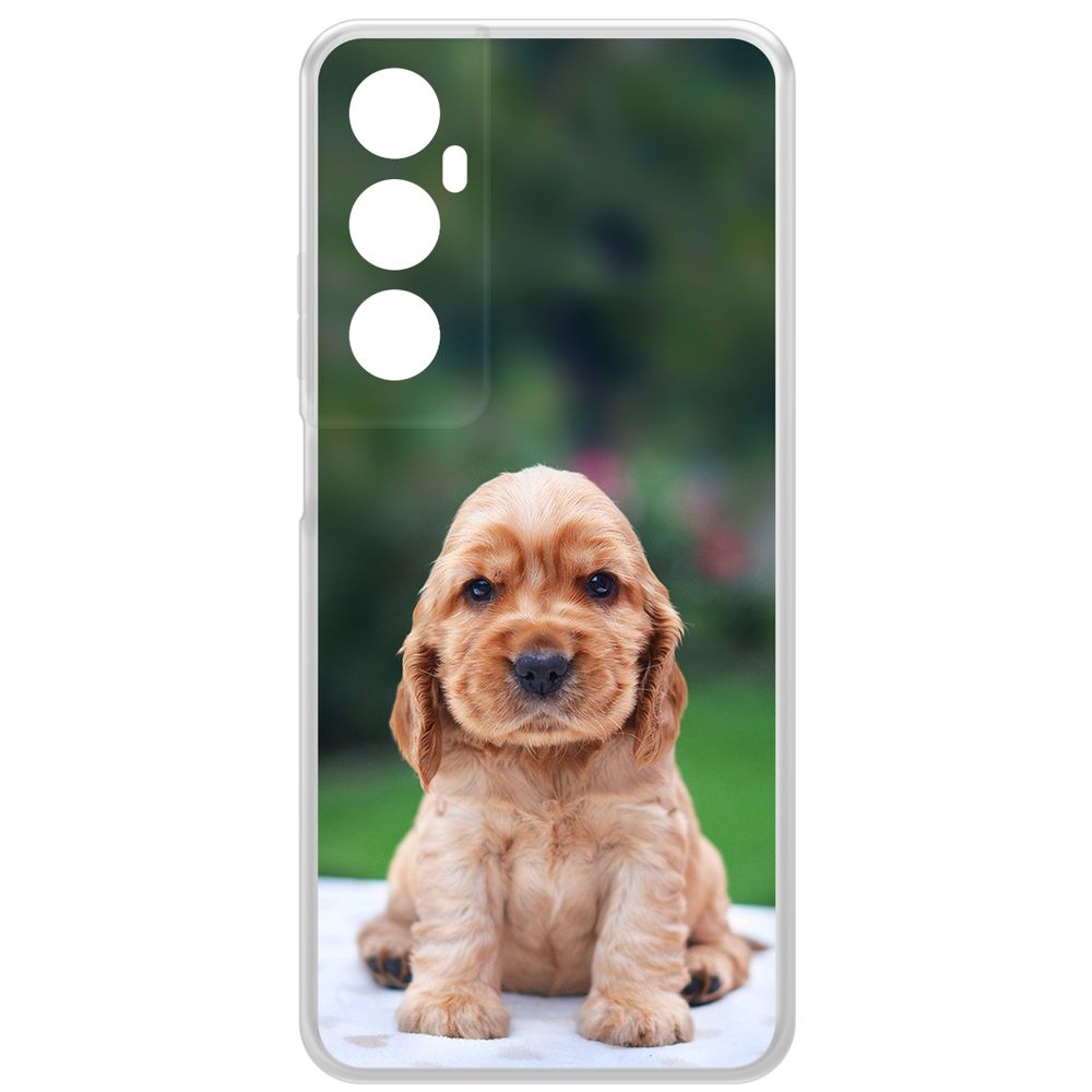 

Чехол-накладка Krutoff Clear Case Щенок кокер-спаниеля для Realme C65, Прозрачный