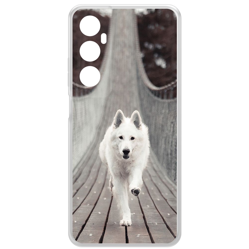 

Чехол-накладка Krutoff Clear Case Пес на мосту для Realme C65