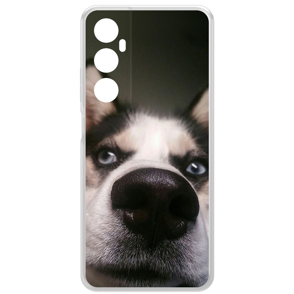

Чехол-накладка Krutoff Clear Case Нос для Realme C65, Прозрачный
