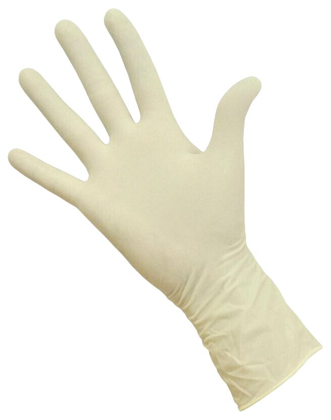 Медицинские перчатки стерильные ExtraMax р-7 бело-желтый 80 шт