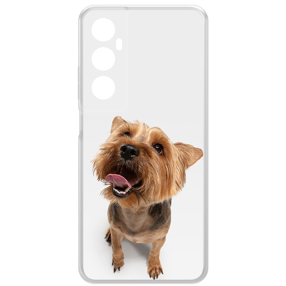 

Чехол-накладка Krutoff Clear Case Йоркширский терьер для Realme C65, Прозрачный