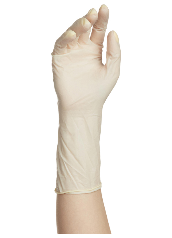 Медицинские перчатки стерильные ExtraMax р-9 бело-желтый 80 шт