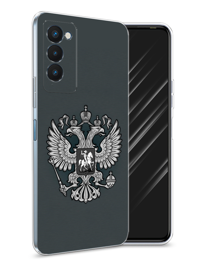 

Чехол Awog на Tecno Camon 18P "Герб России серый", Разноцветный, 300750-5