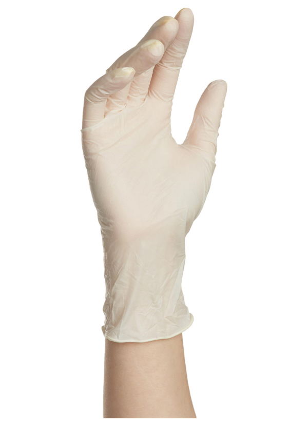 Медицинские перчатки латекс с полимерным покрытием, L, 100 шт