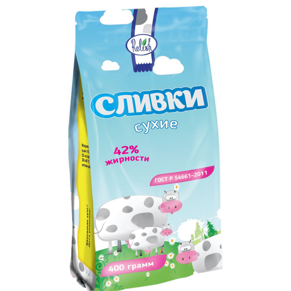 

Сливки сухие Relish ГОСТ 42%, 400гр