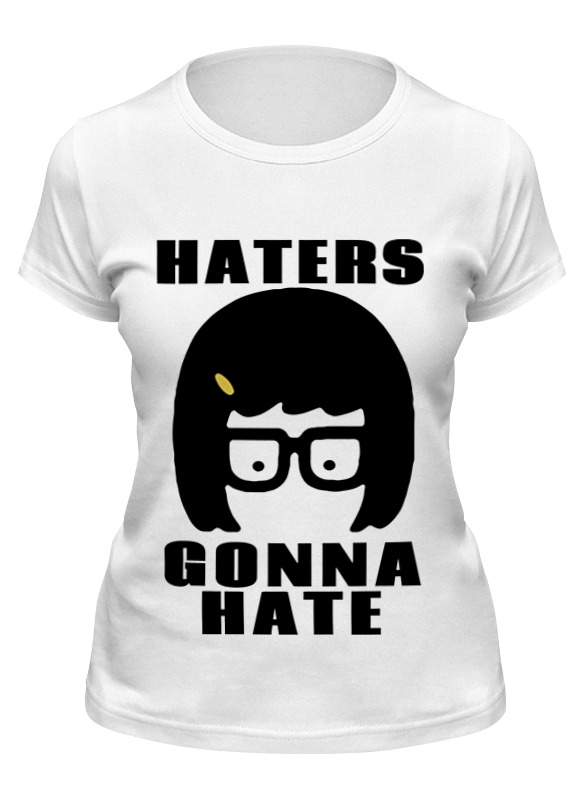 

Футболка женская Printio Haters gonna hate (tina belcher) белая 2XL, Белый, Haters gonna hate (tina belcher)