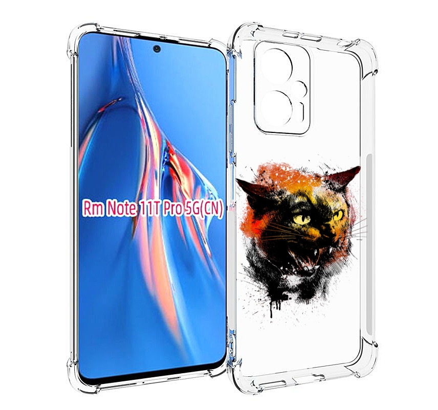 

Чехол MyPads сиамский кот для Xiaomi Redmi Note 11T Pro / 11T Pro Plus / Poco X4 GT про..., Прозрачный, Tocco