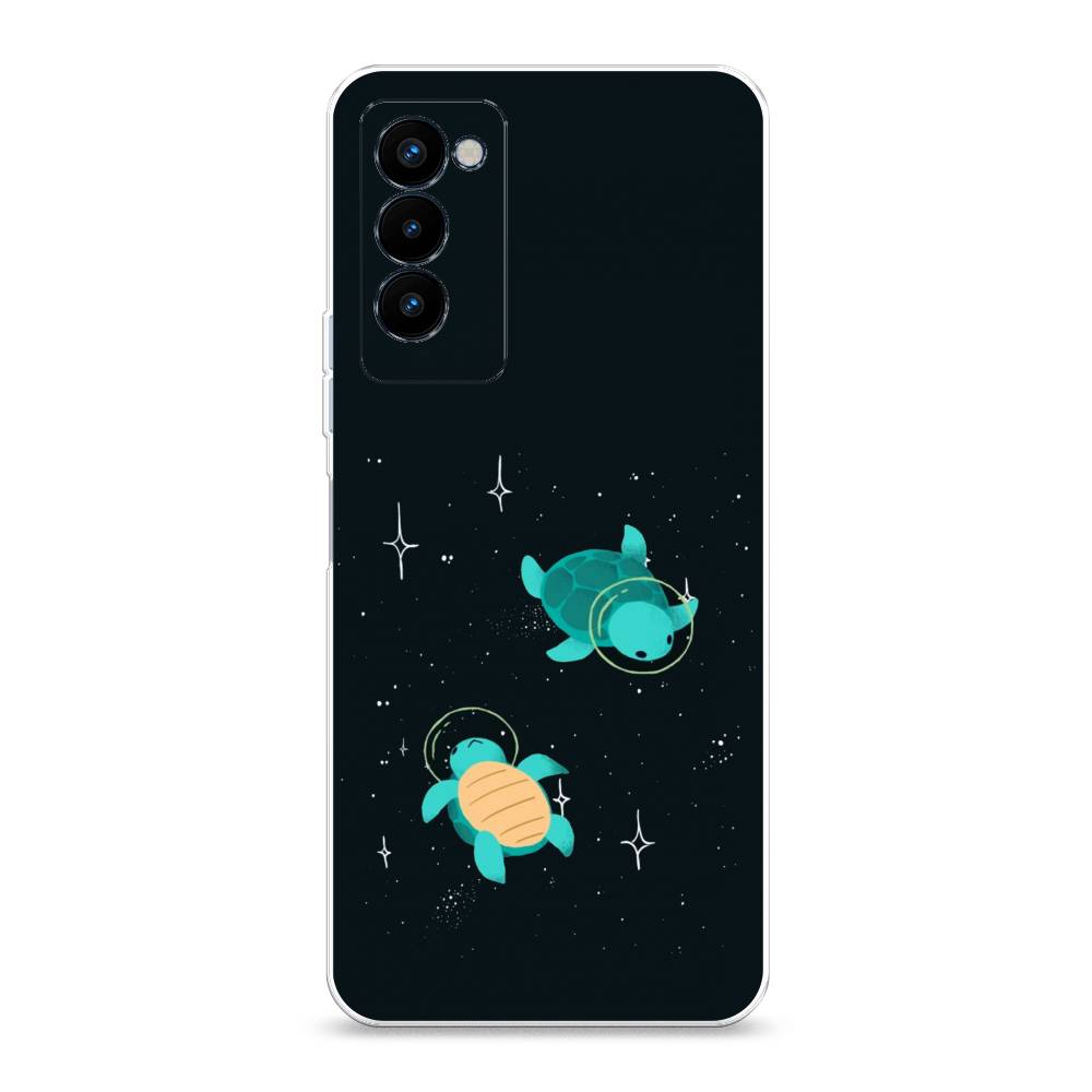 

Чехол Awog на Tecno Camon 18P "Черепашки космонавты", Разноцветный, 300750-4